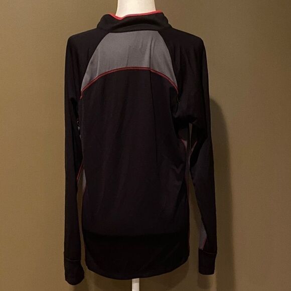 Nordic Track Black/Red/Grey Pullover Sz Medium - Picture 2 of 11